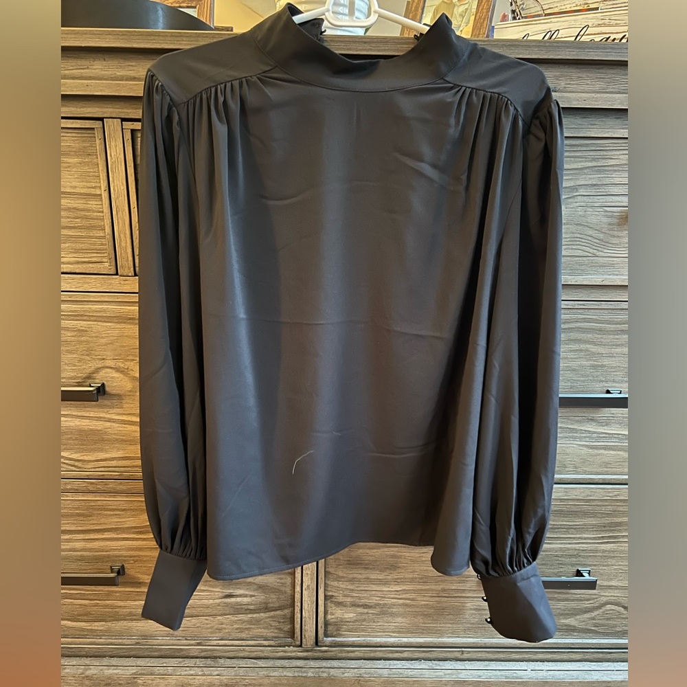 Black long sleeve blouse